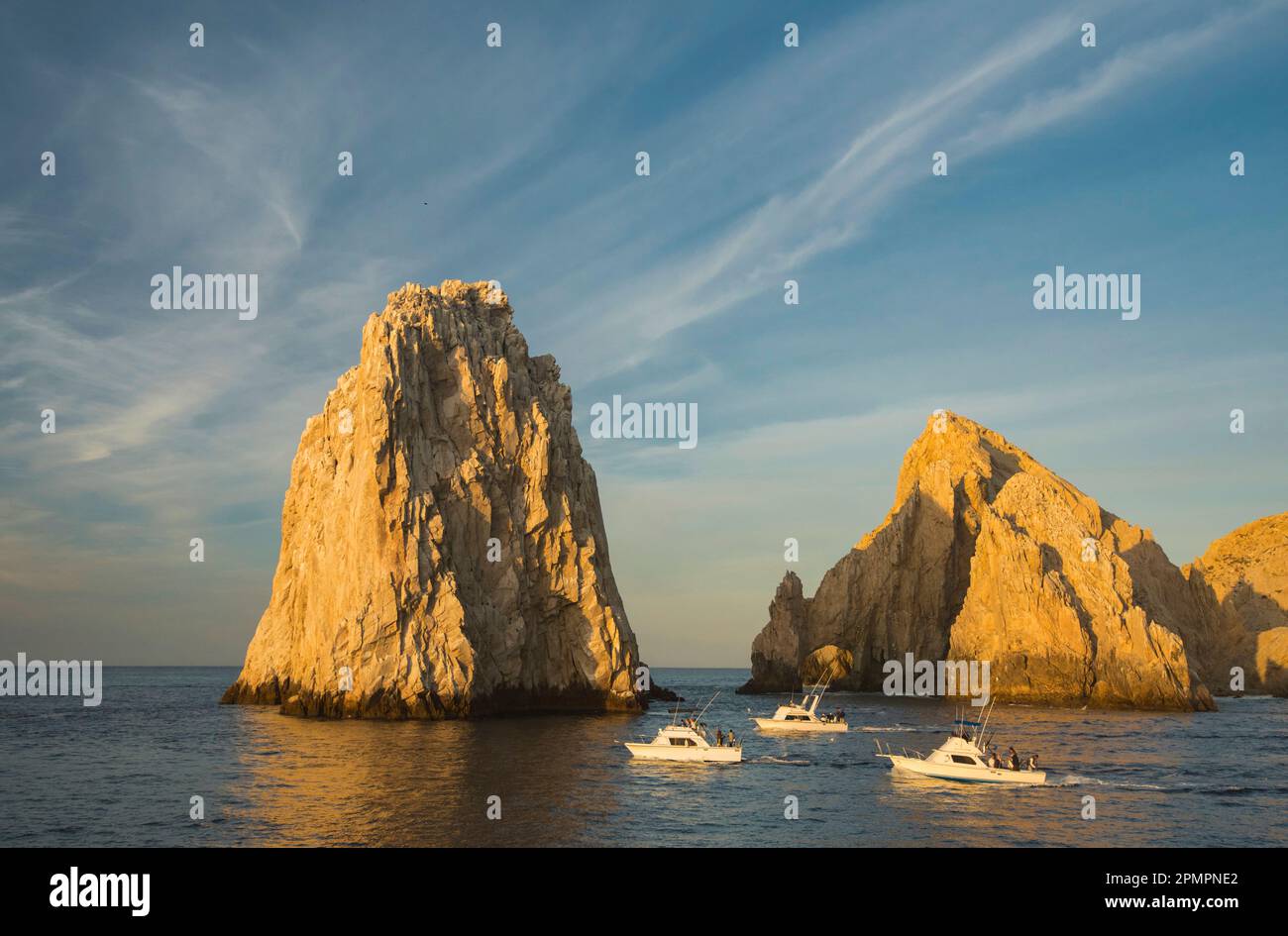 Land's End, at the tip of Baja at Cabo San Lucas. Stock Photo