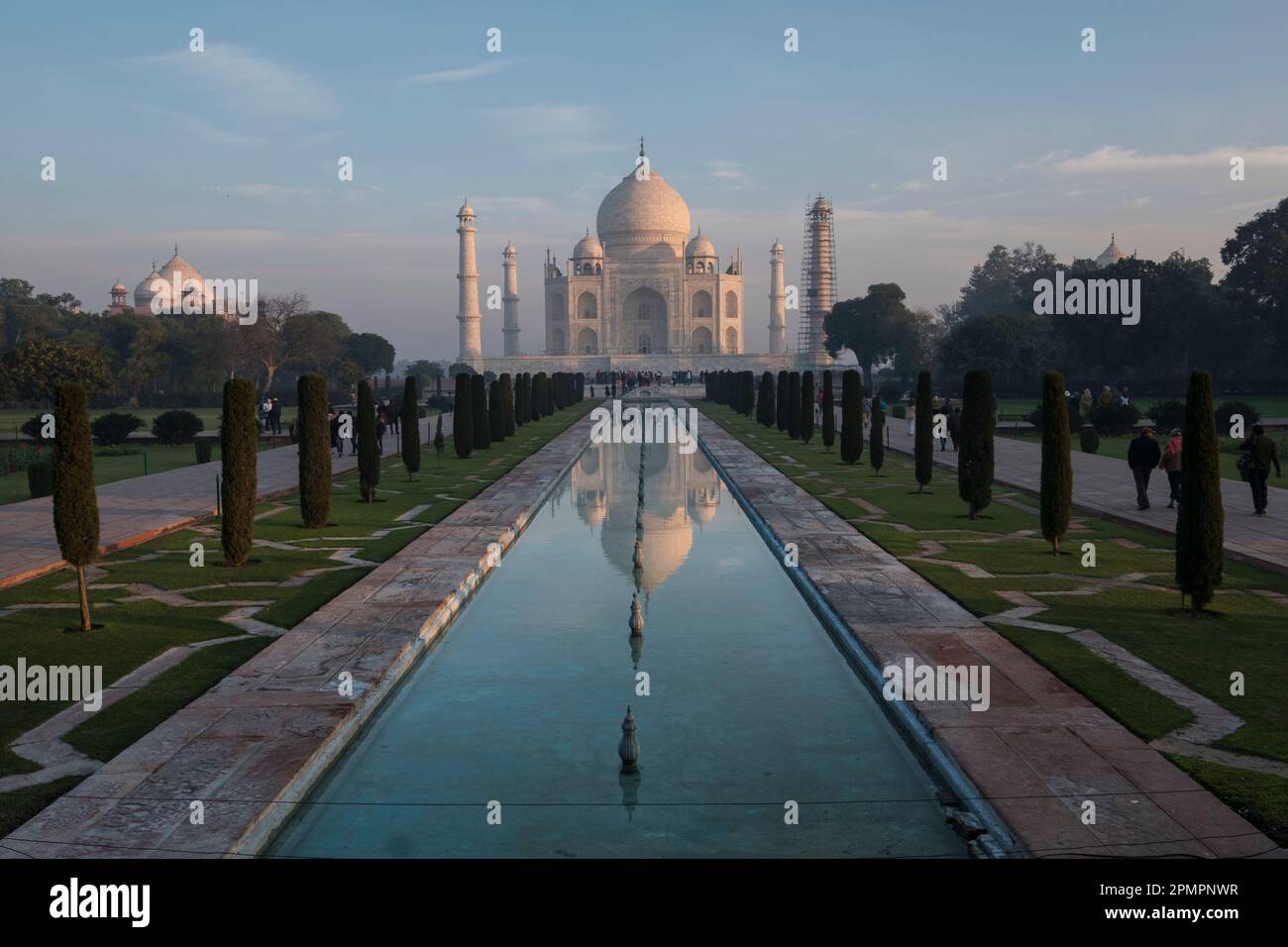 The Taj Mahal; Agra, Uttar Pradesh, India Stock Photo
