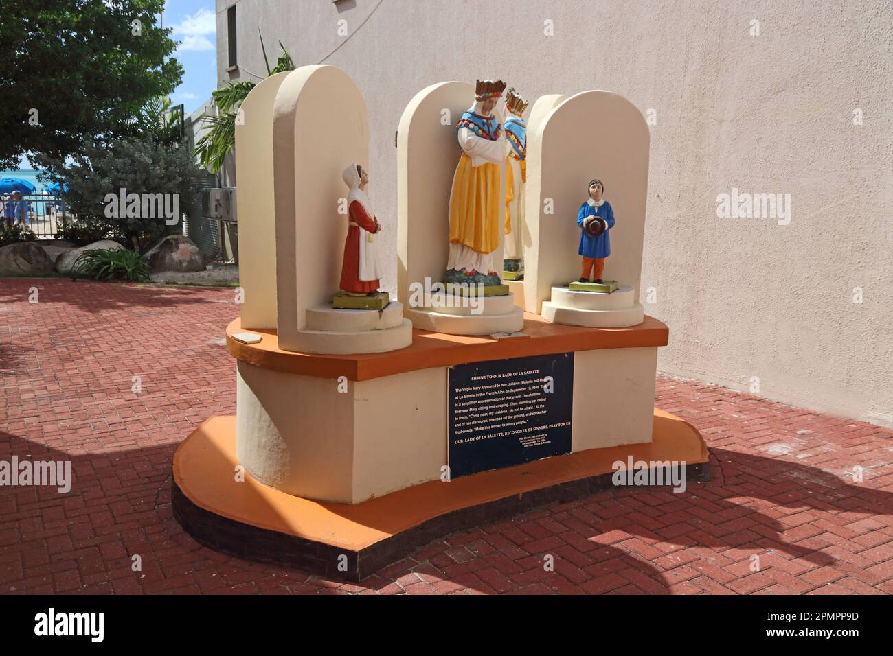 Shrine to Our Lady of La Salette outside Catholic Church, Philipsberg