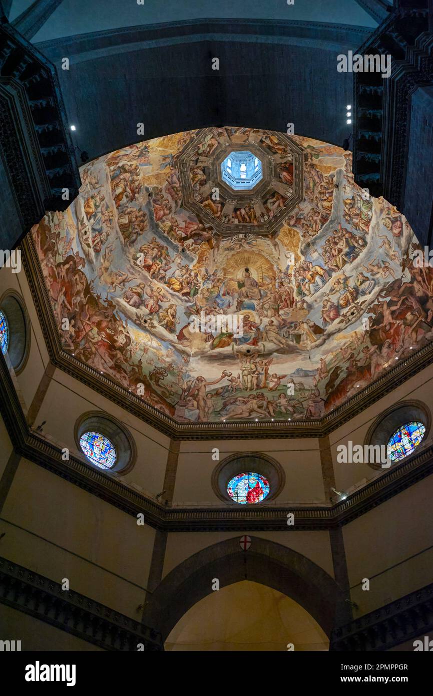 Florence cathedral dome inside hi-res stock photography and images - Alamy