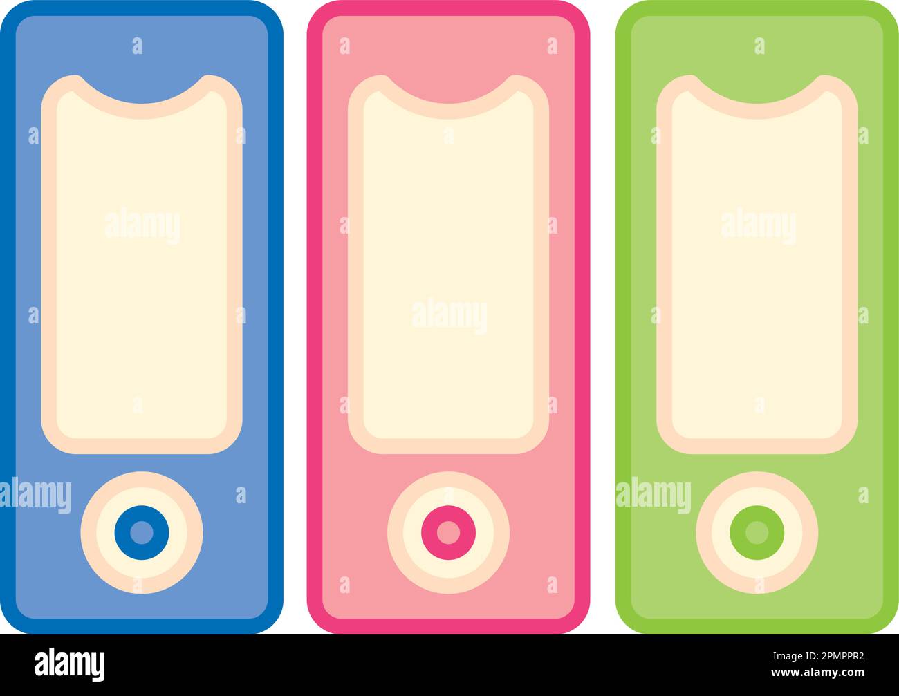 Isolated colored folders office supply icon Vector illustration Stock Vector