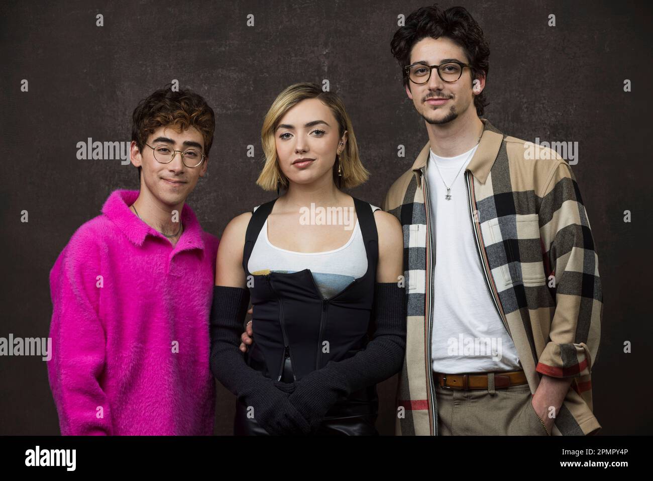 FILE Nick Pugliese, from left, Peyton List and Mylo Manheim, cast