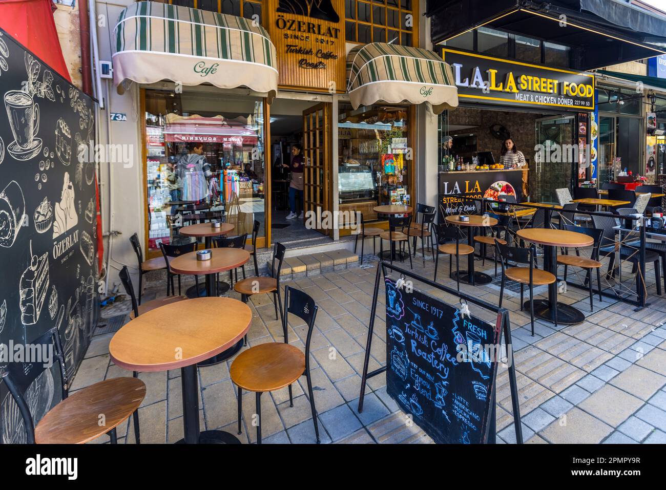 Traditional coffee shop in the old town of Nicosia with its own coffee