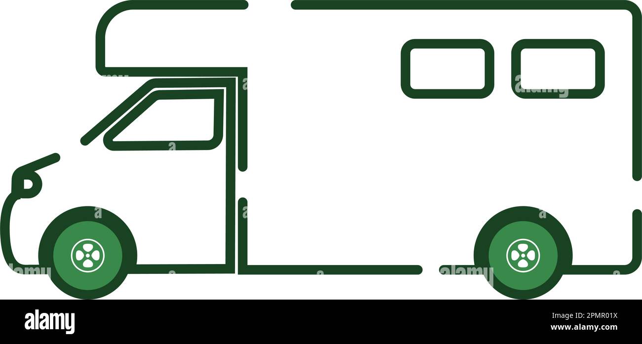Isolated truck icon Colored outline Vector Stock Vector Image & Art - Alamy