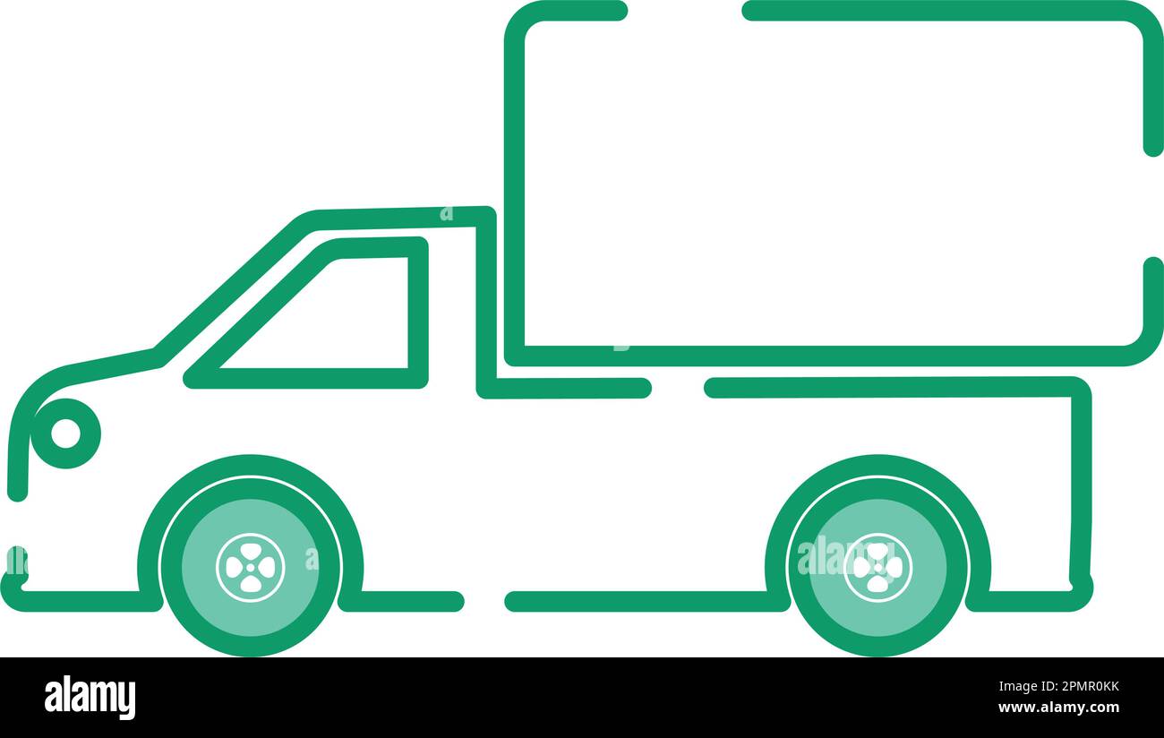 Isolated truck icon Colored outline Vector Stock Vector Image & Art - Alamy