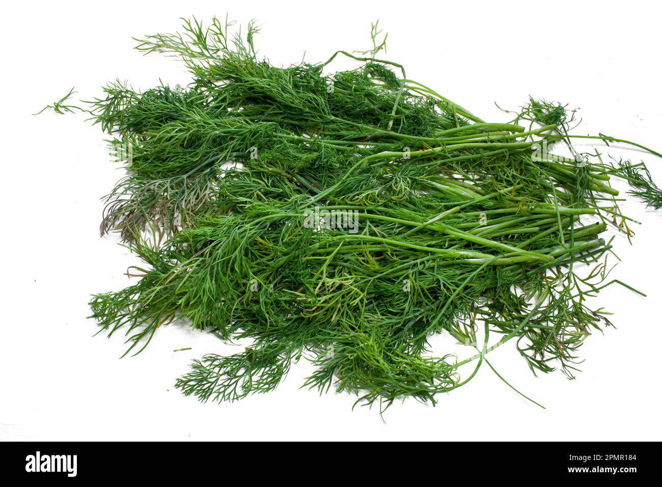 A bunch of wilted dill. isolated on white background Stock Photo Alamy