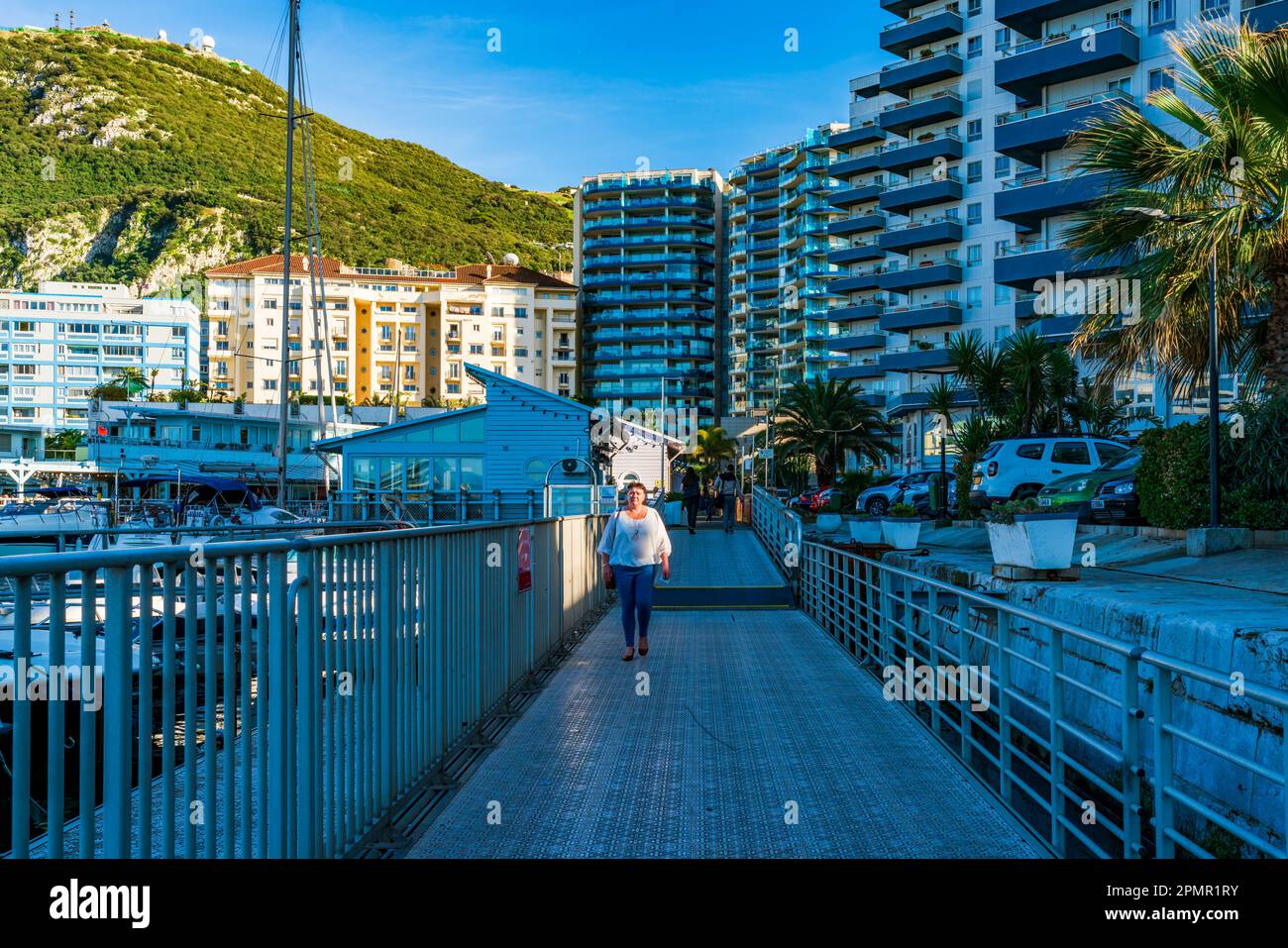 GIBRALTAR, UK - MARCH 10, 2023: Ocean Village Marina one of three