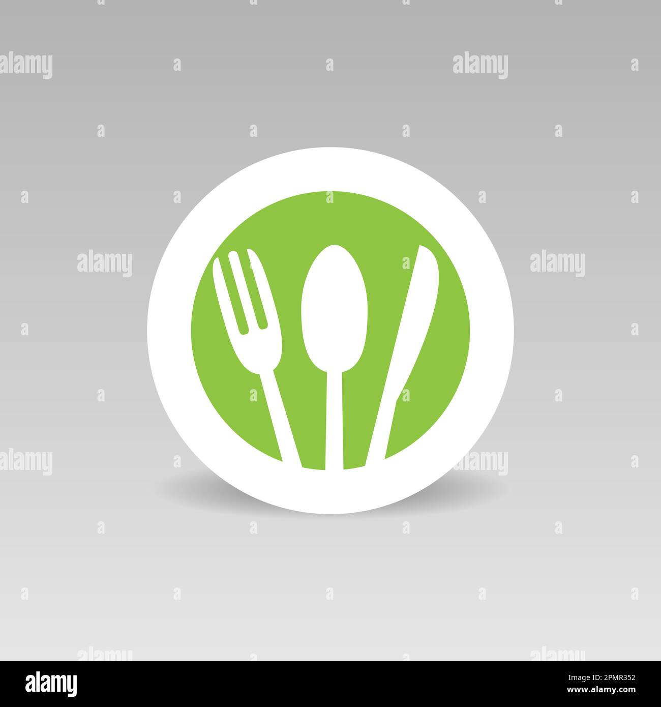 Healthy food vector icon Restaurant concept. Round sign Stock Vector ...