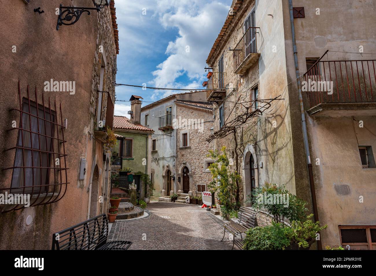 Fornelli, italian municipality of 1,883 inhabitants in the province of Isernia in the Molise region. It is part of the circuit of the most beautiful v Stock Photo