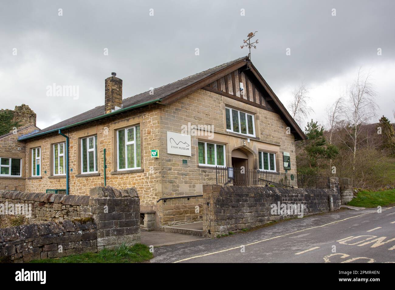 The plague museum in the Derbyshire Peak District  plague village of Eyam England Stock Photo
