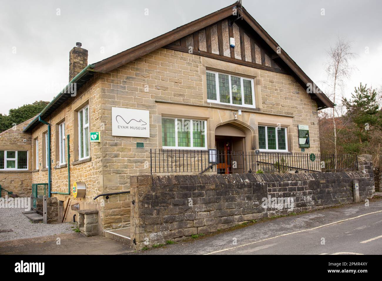 The plague museum in the Derbyshire Peak District  plague village of Eyam England Stock Photo