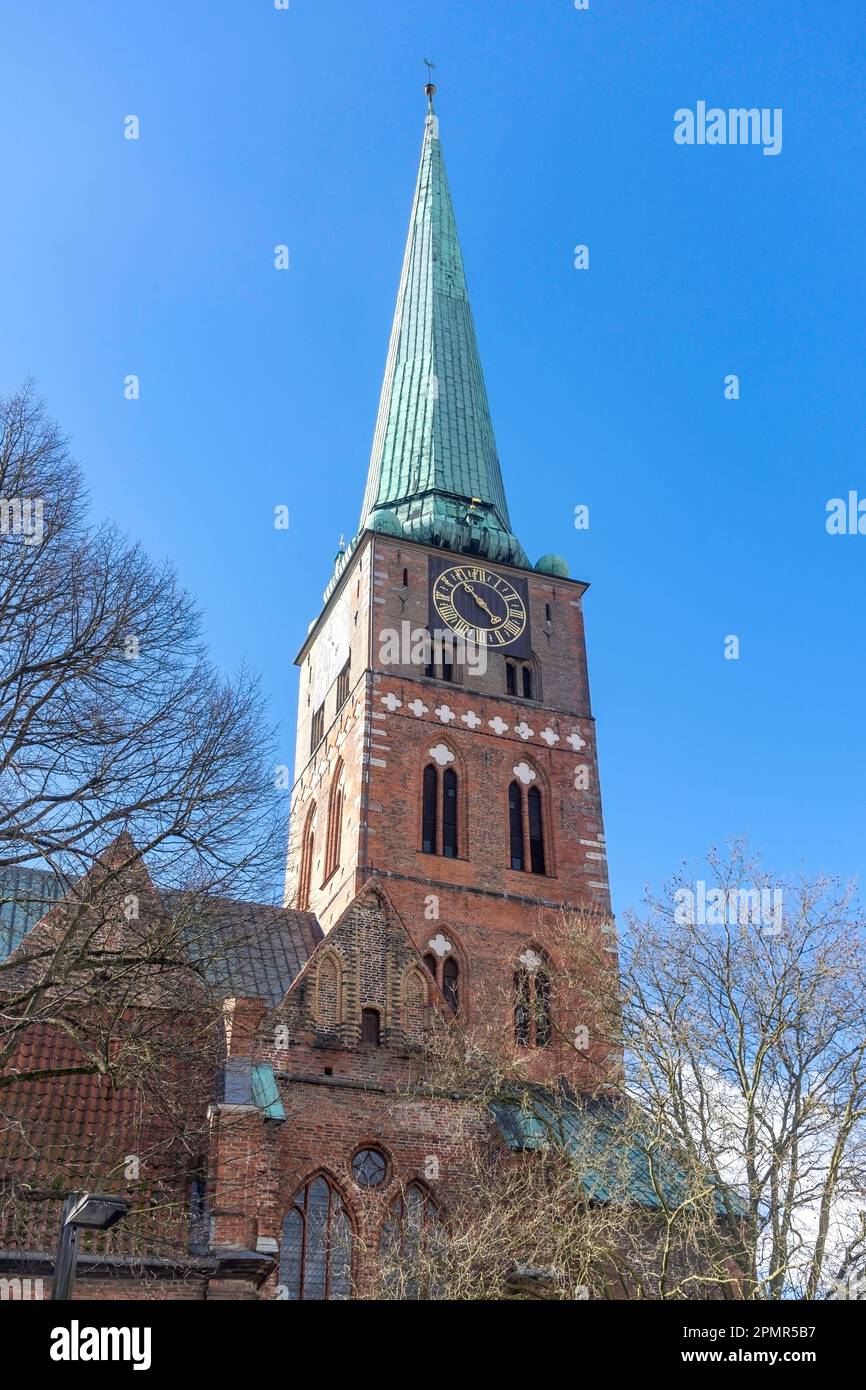 St.-Jakobi-Kirche (St Jacob's Church), Jakobikirchhof, Lübeck, Schleswig-Holstein, Federal Republic of Germany Stock Photo