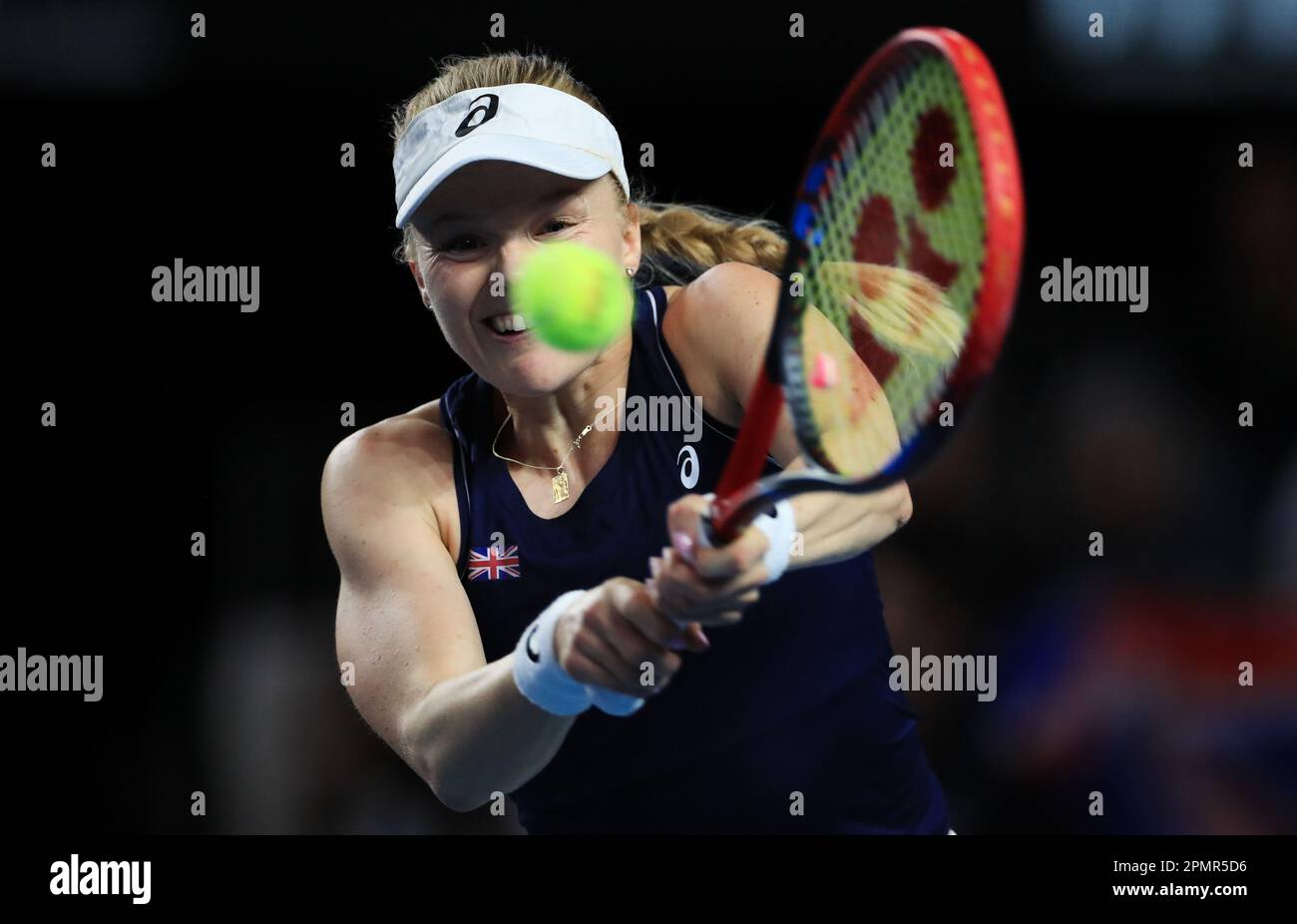 Great Britain's Harriet Dart in action during the Billie Jean King Cup qualifying match between