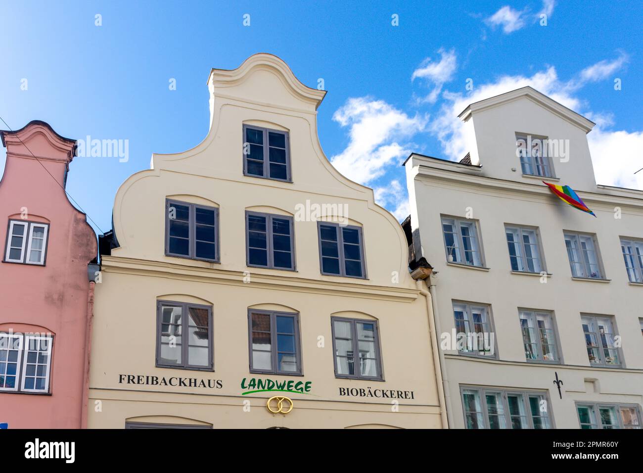 Period buildings, Glockengießerstraße, Lübeck, Schleswig-Holstein, Federal Republic of Germany Stock Photo