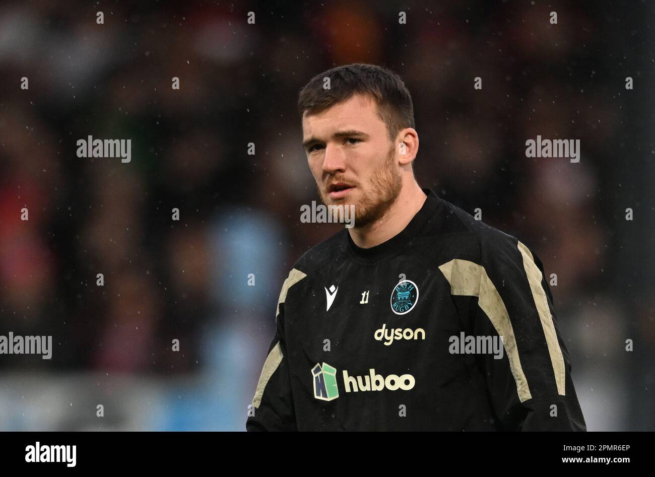 Kingsholm Stadium, Gloucester, Gloucestershire, UK. 14th Apr, 2023. Gallagher Premiership Rugby, Gloucester versus Bath; Ben Spencer of Bath warms up Credit: Action Plus Sports/Alamy Live News Stock Photo
