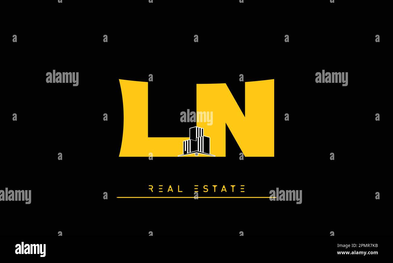 Ln real estate initials logo hires stock photography and images Alamy