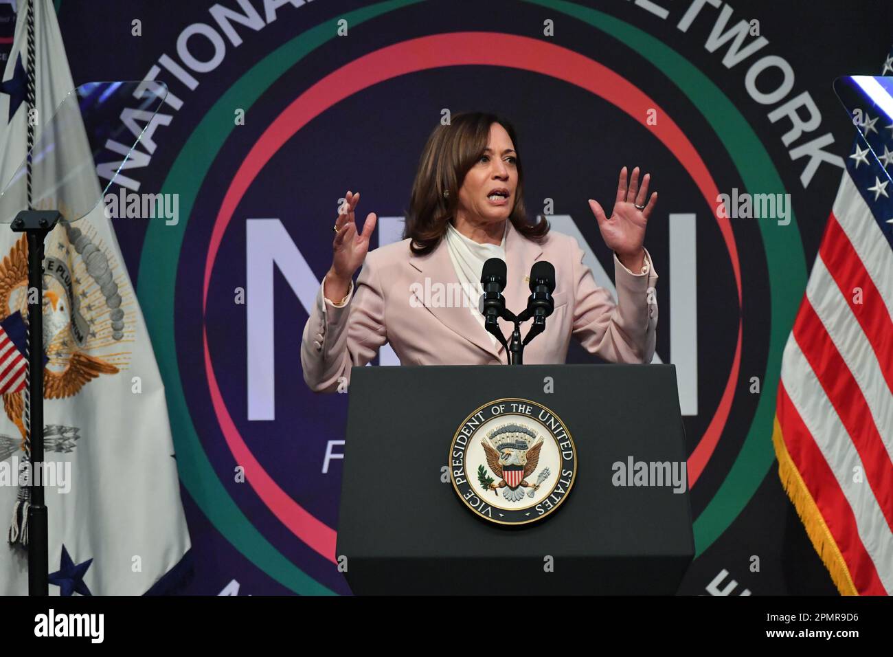 Vice President Kamala Harris speaks at the National Action Network (NAN