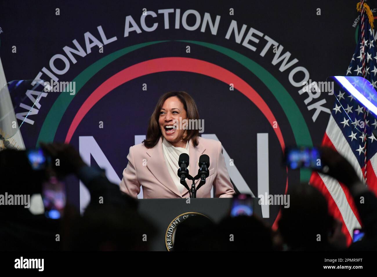 Vice President Kamala Harris speaks at the National Action Network (NAN
