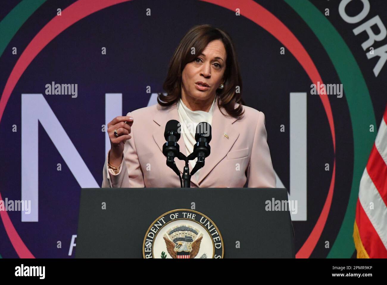 Vice President Kamala Harris speaks at the National Action Network (NAN