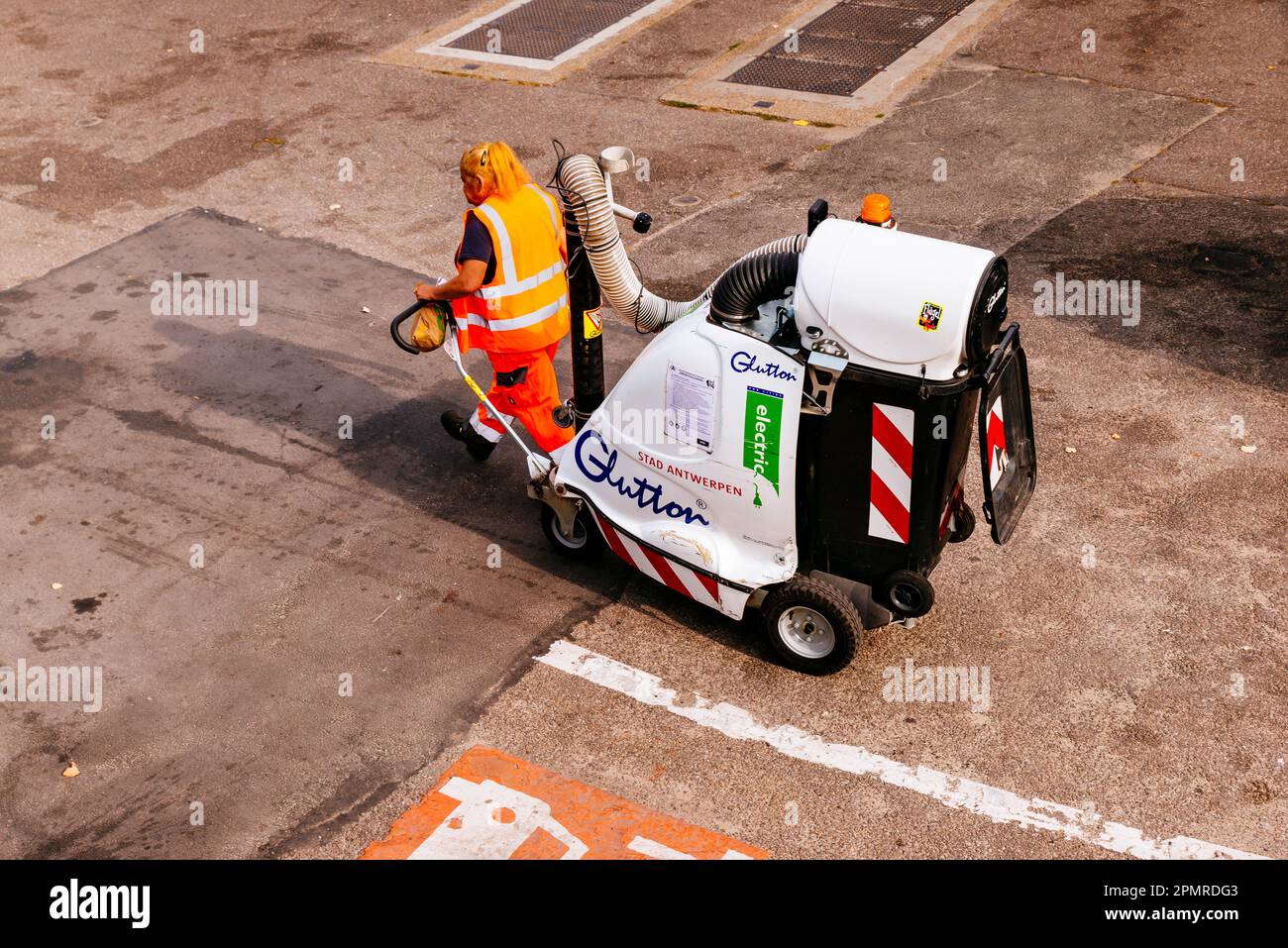 Municipal Cleaning Services. Antwerp, Flemish Region, Belgium, Europe