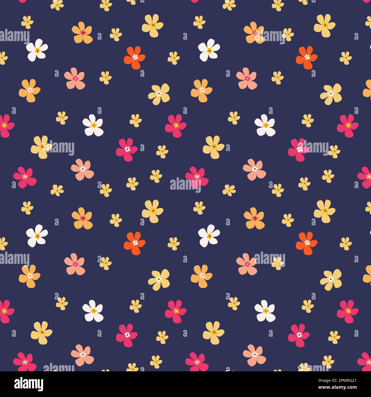 Cute floral pattern. Seamless vector texture. An elegant template for ...