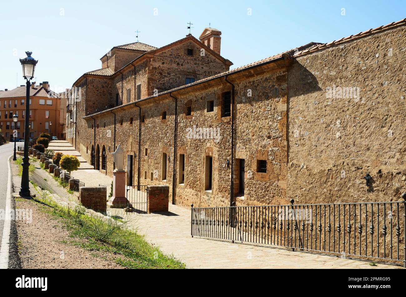 The Convent of La Concepción is a convent of monastic closure of the Conceptionist Mothers located in the town of Ágreda, province of Soria, Castilla Stock Photo