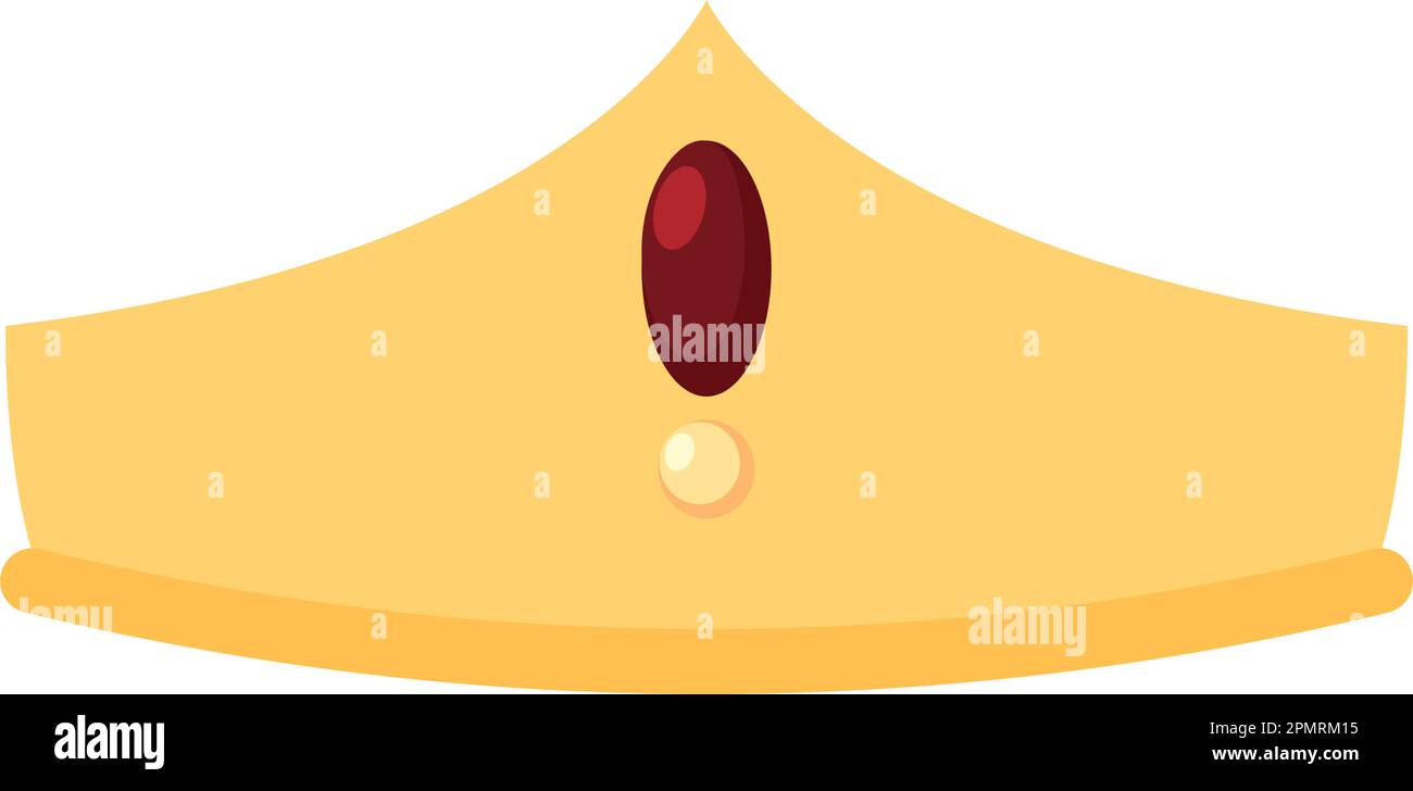 Isolated colored king or queen golden crown icon Vector Stock Vector ...