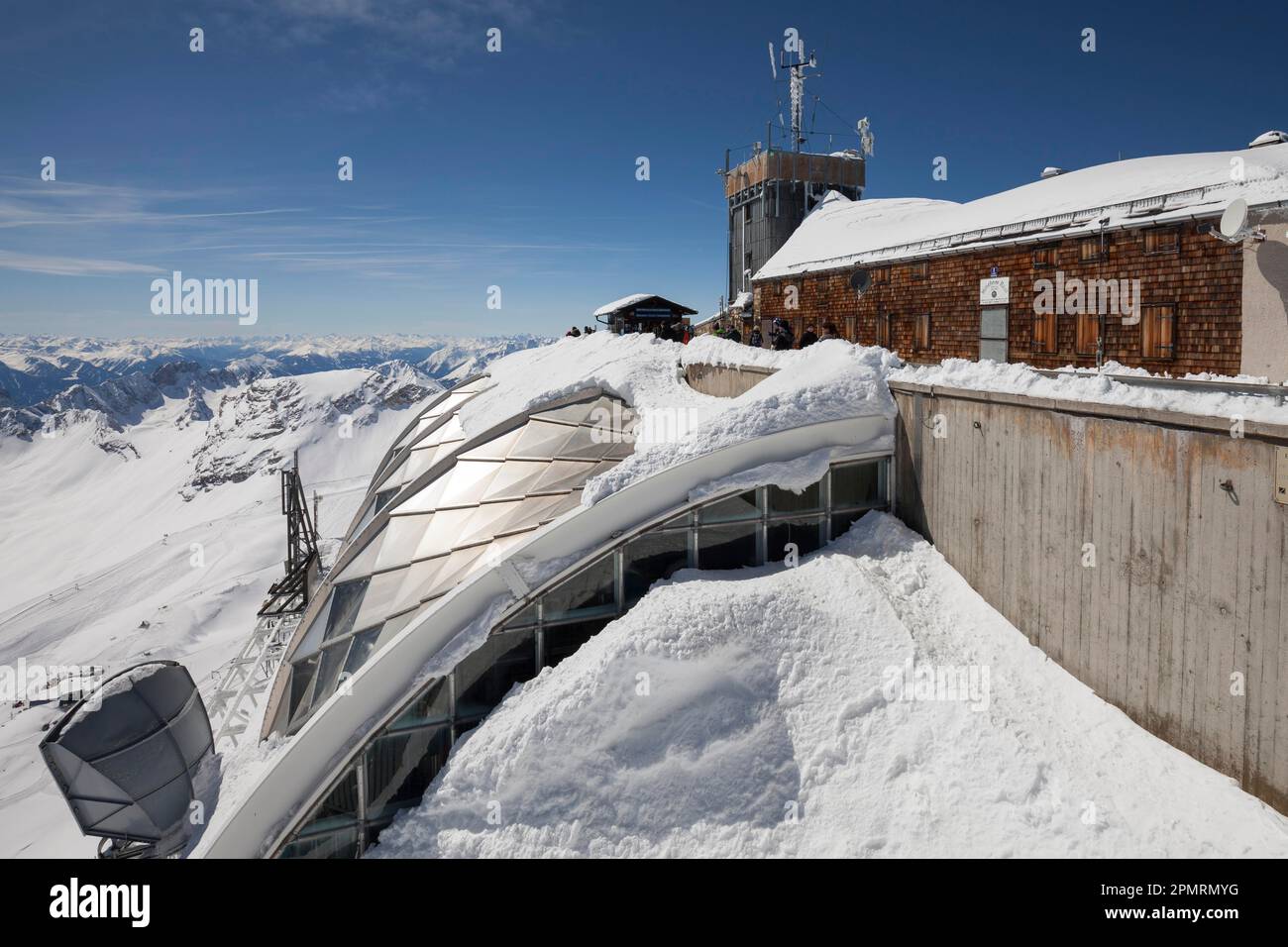 Munich House, weather station, Zugspitze, Upper Bavaria, Bavaria, Germany Stock Photo Alamy