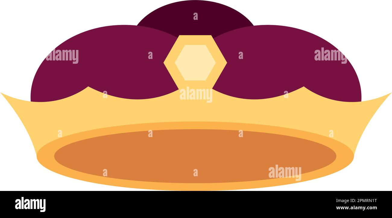 Isolated colored king or queen golden crown icon Vector Stock Vector ...