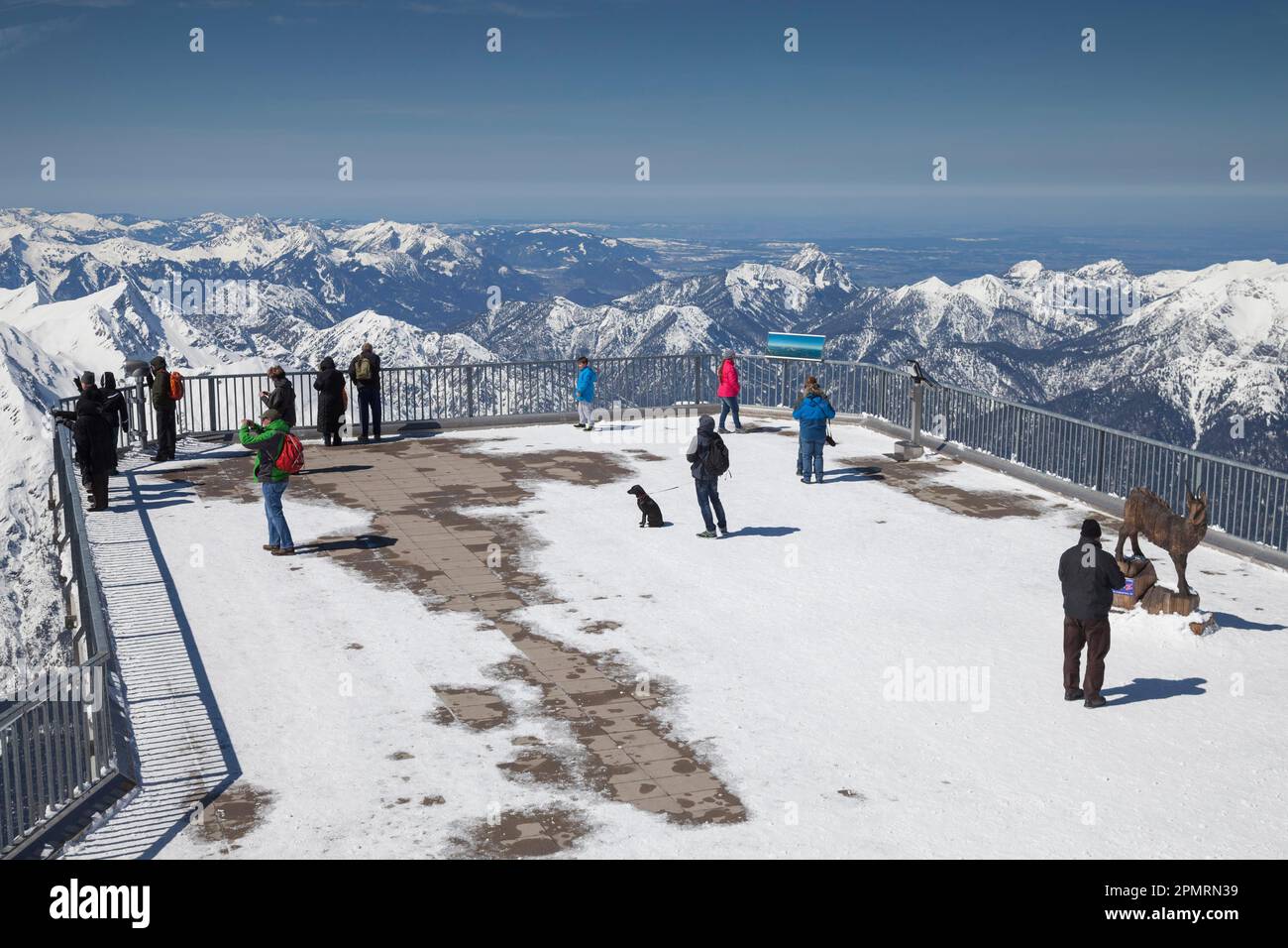 Viewing terrace, Zugspitze, Tyrol, Austria Stock Photo - Alamy