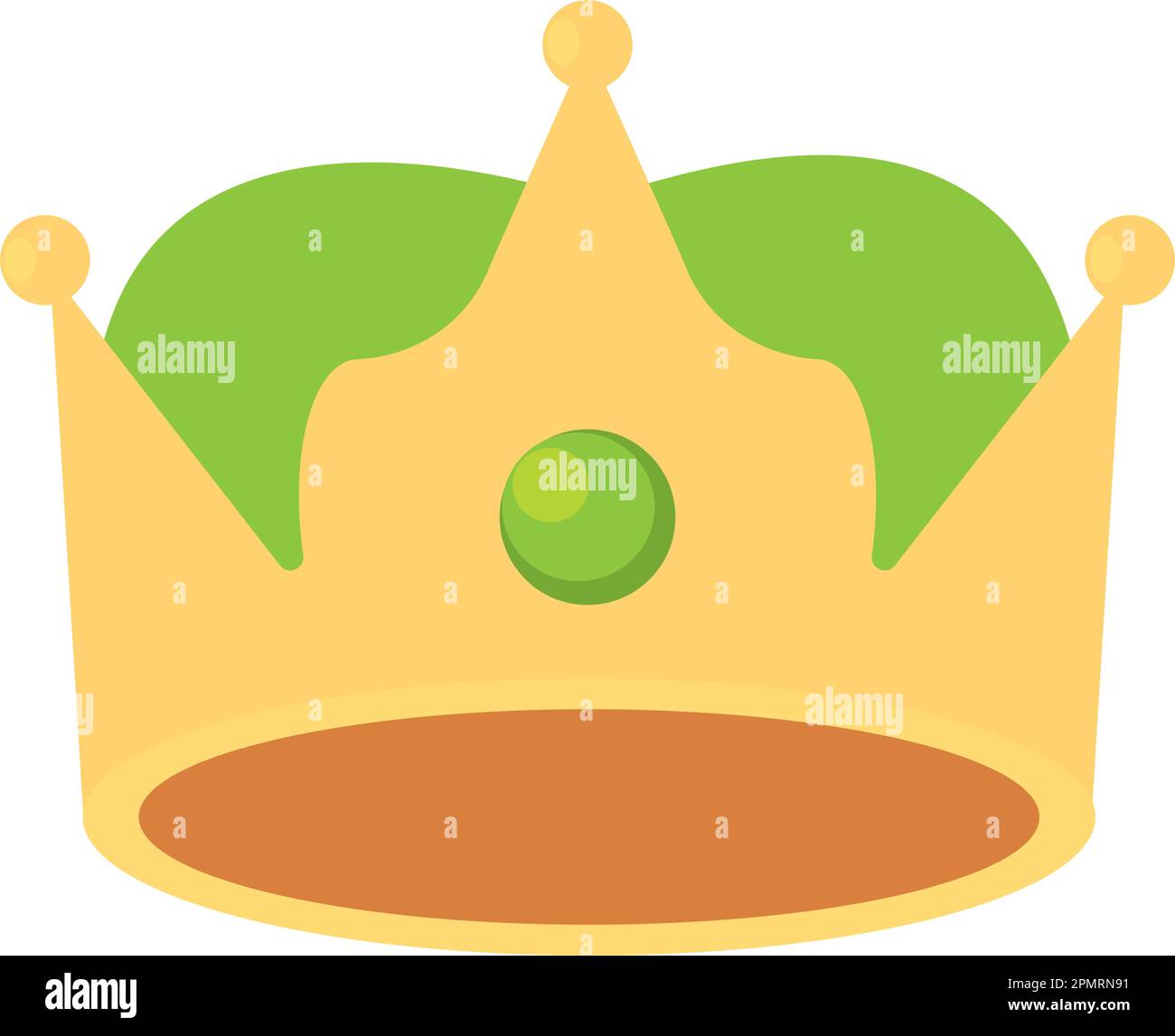 Isolated colored king or queen golden crown icon Vector Stock Vector ...