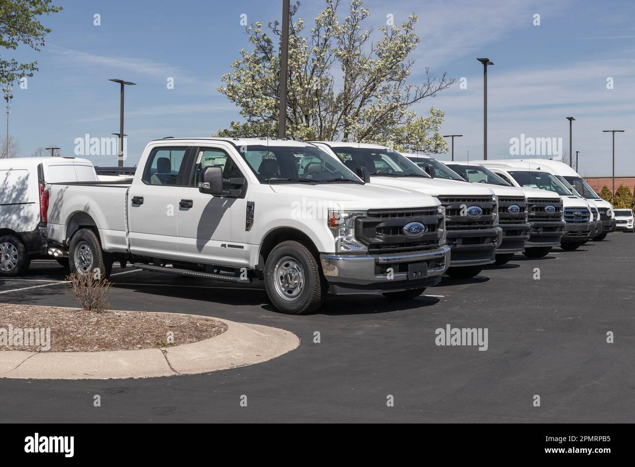 Zionsville Circa April 2023 Ford Truck display at a dealership. Ford