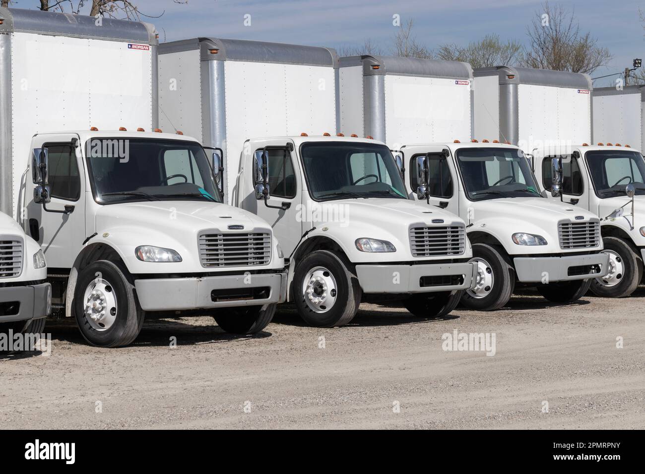 Indianapolis Circa April 2023 Freightliner Semi Tractor Trailer Big