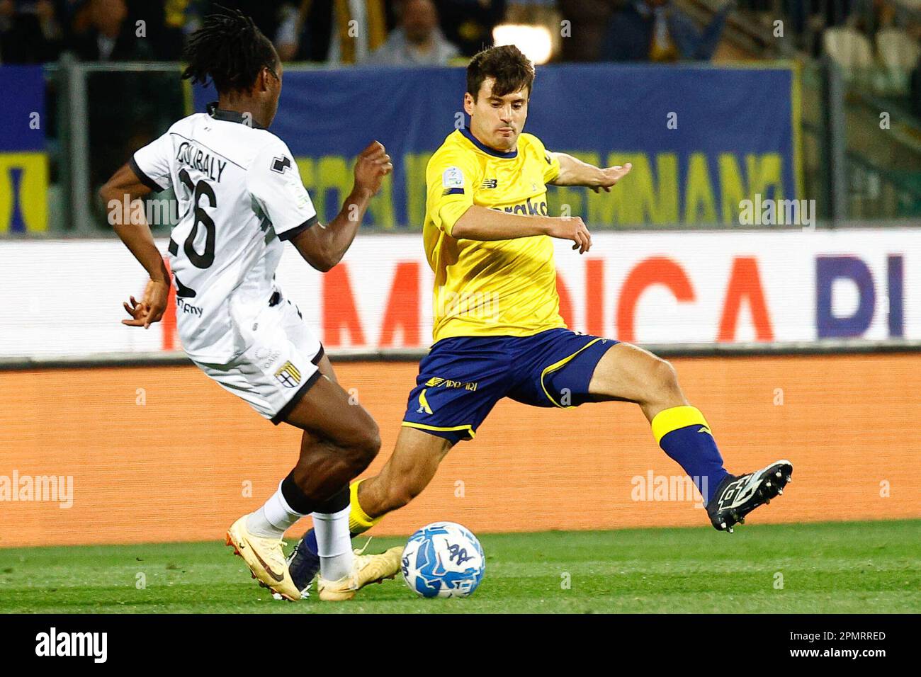 Modena, Italy. 21st Jan, 2023. Fabio Gerli (Modena) celebrates after  scoring the gol of 1-0 during Modena FC vs Cosenza Calcio, Italian soccer  Serie B match in Modena, Italy, January 21 2023