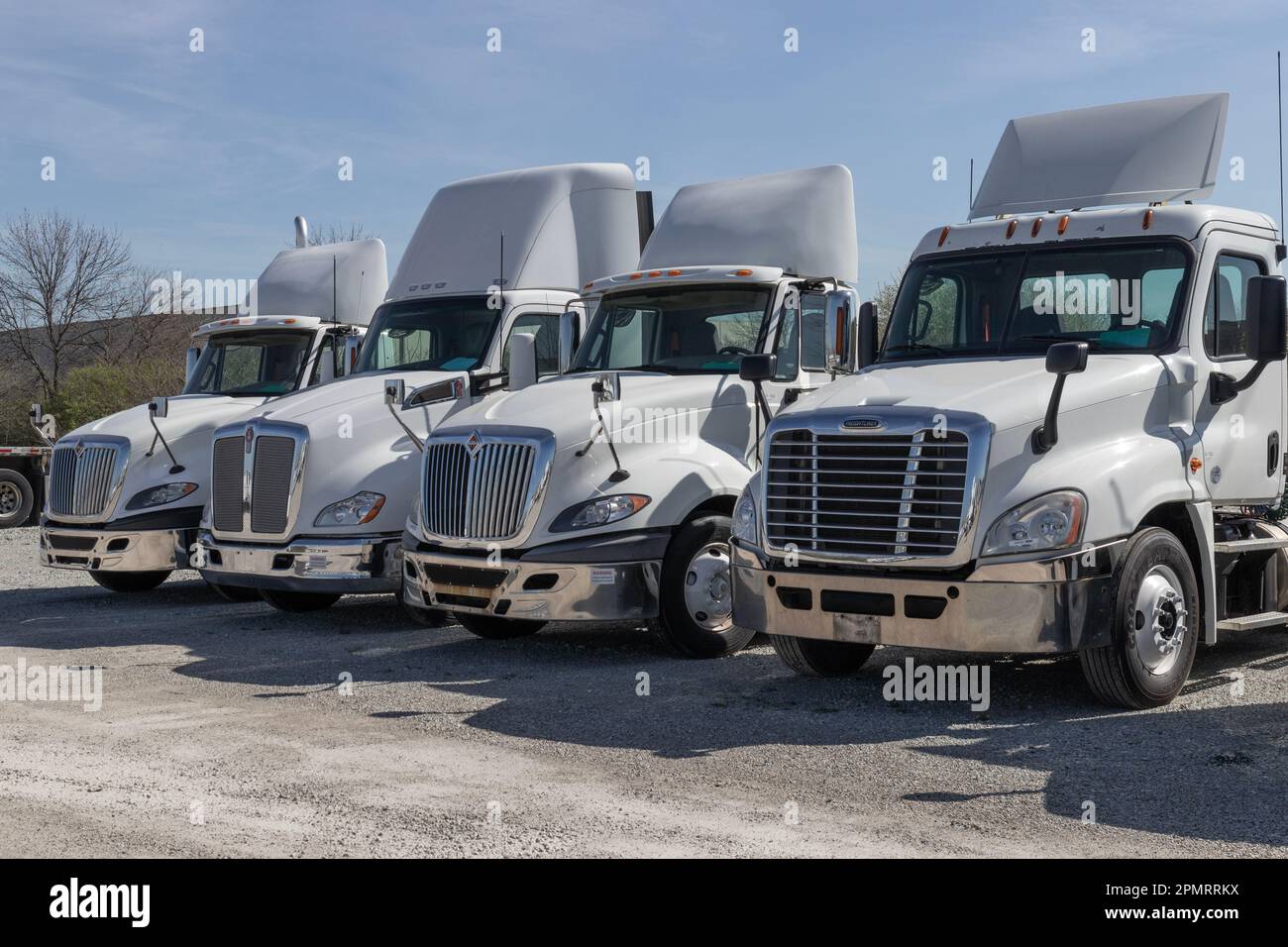 Indianapolis Circa April 2023 Used Kenworth, International and