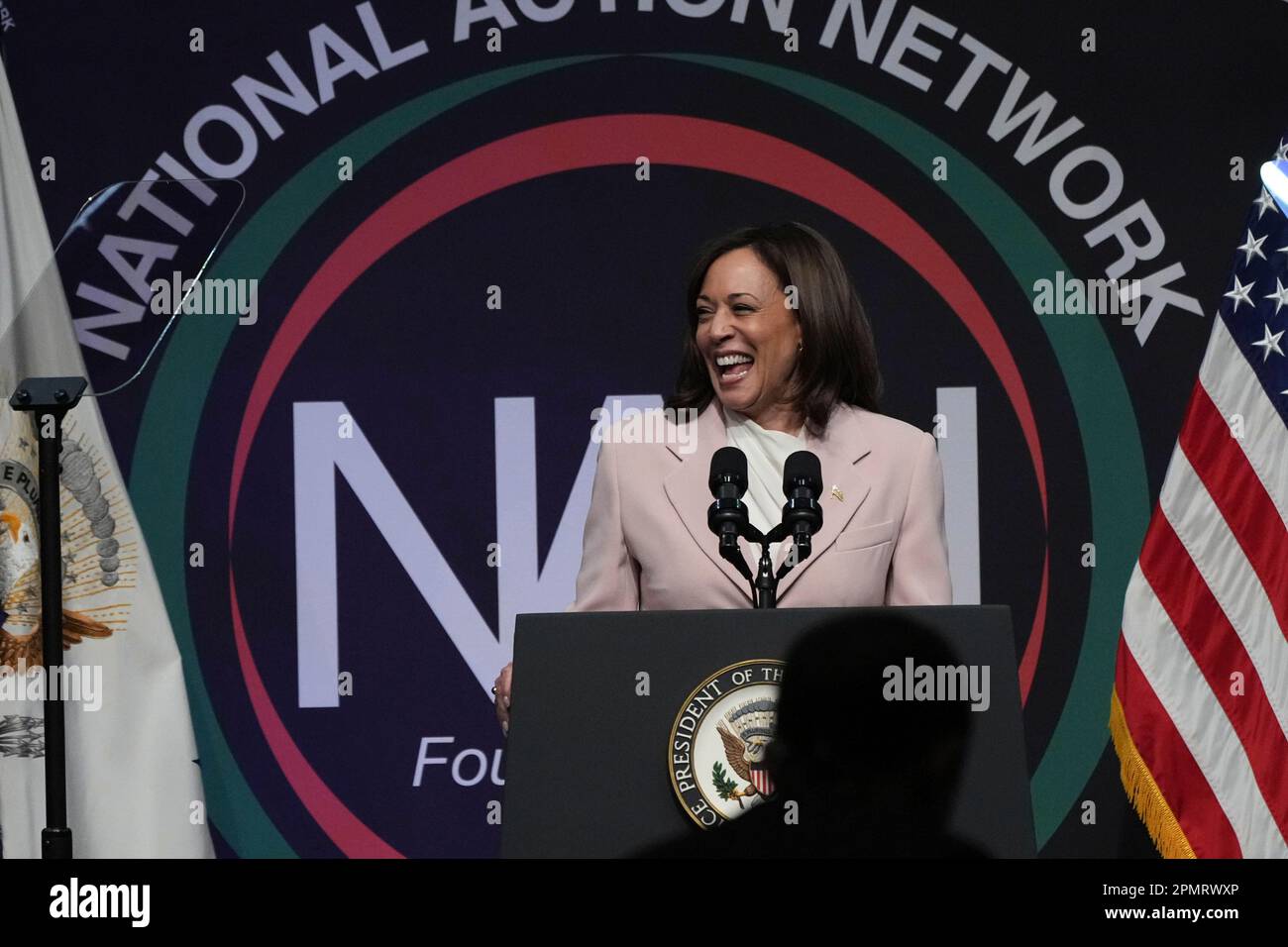 Photo by Siegfried Anthony/STAR MAX/IPx 2023 4/14/23 US Vice President Kamala Harris on day 3