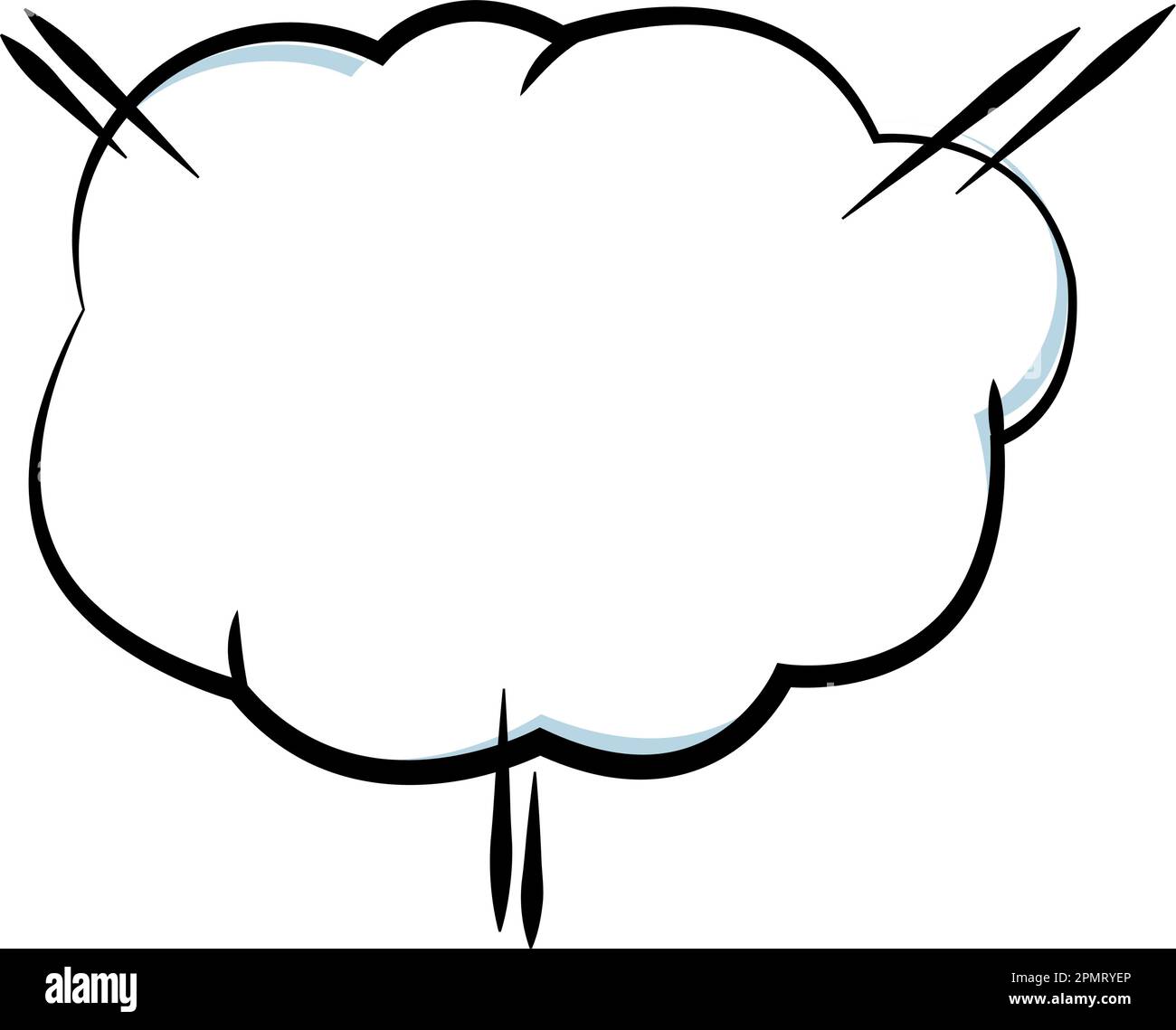 Isolated empty comic speech bubble Vector Stock Vector Image & Art - Alamy