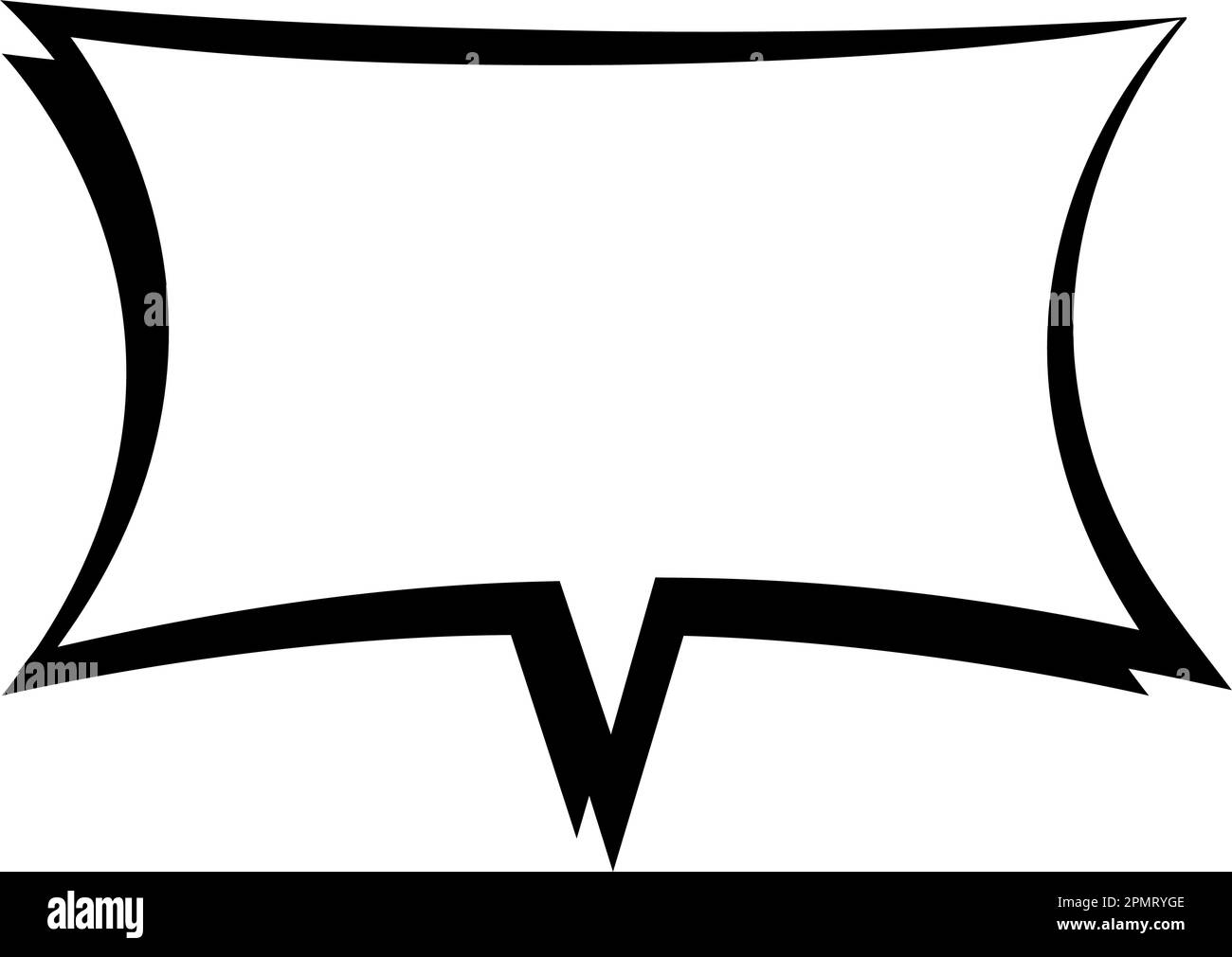Isolated empty comic speech bubble Vector Stock Vector Image & Art - Alamy