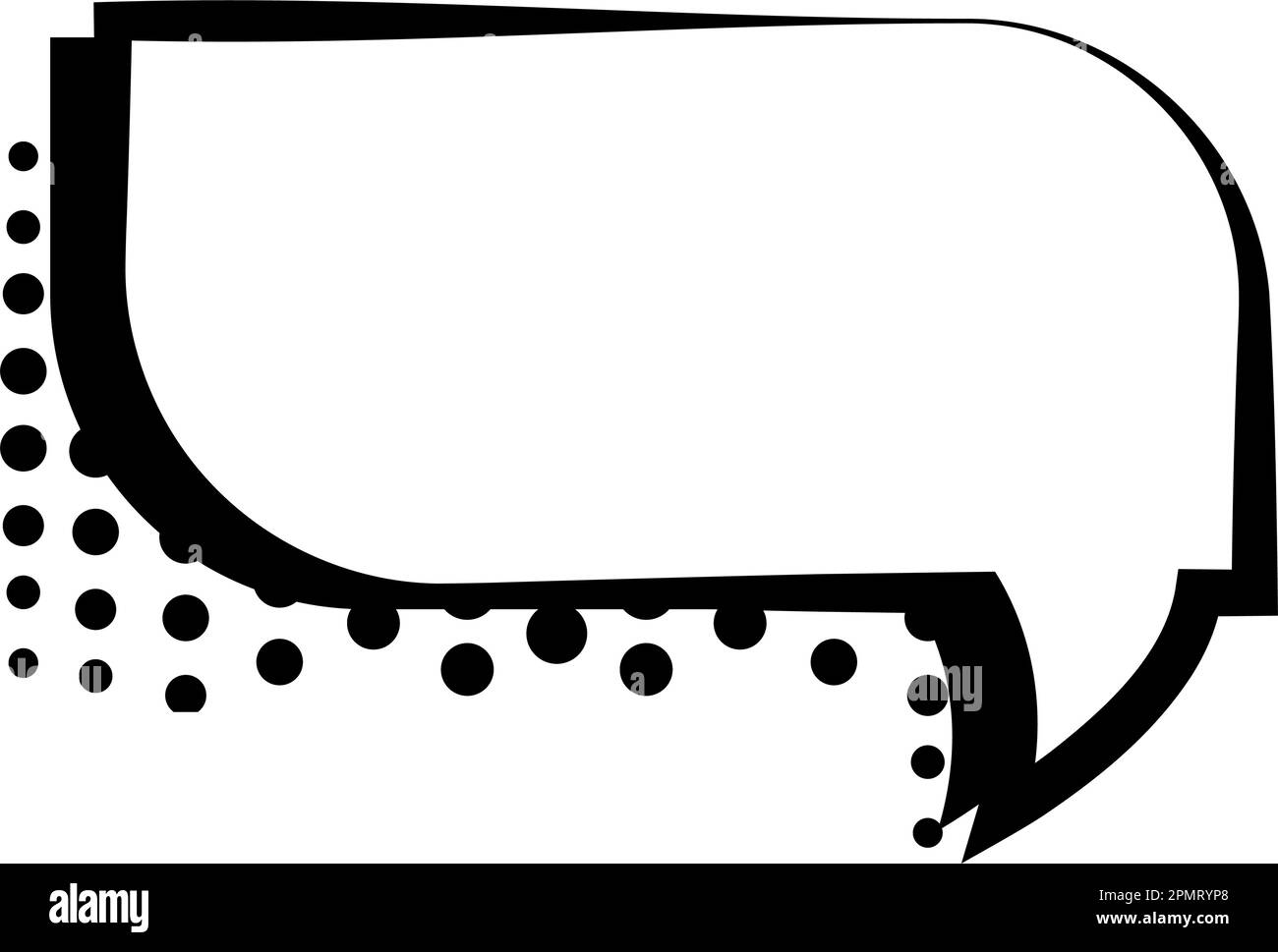 Isolated empty comic speech bubble Vector Stock Vector Image & Art - Alamy