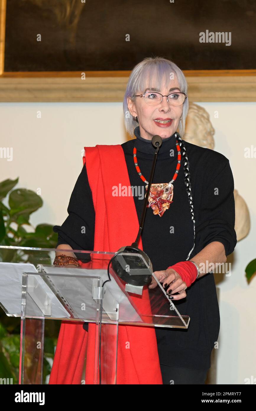 Rome, Italy. 14th Apr, 2023. Ottavia Fusco attends the III edition of Spazio Art d'Or awards at Sala della Protomoteca in Campidoglio. Credit: SOPA Images Limited/Alamy Live News Stock Photo