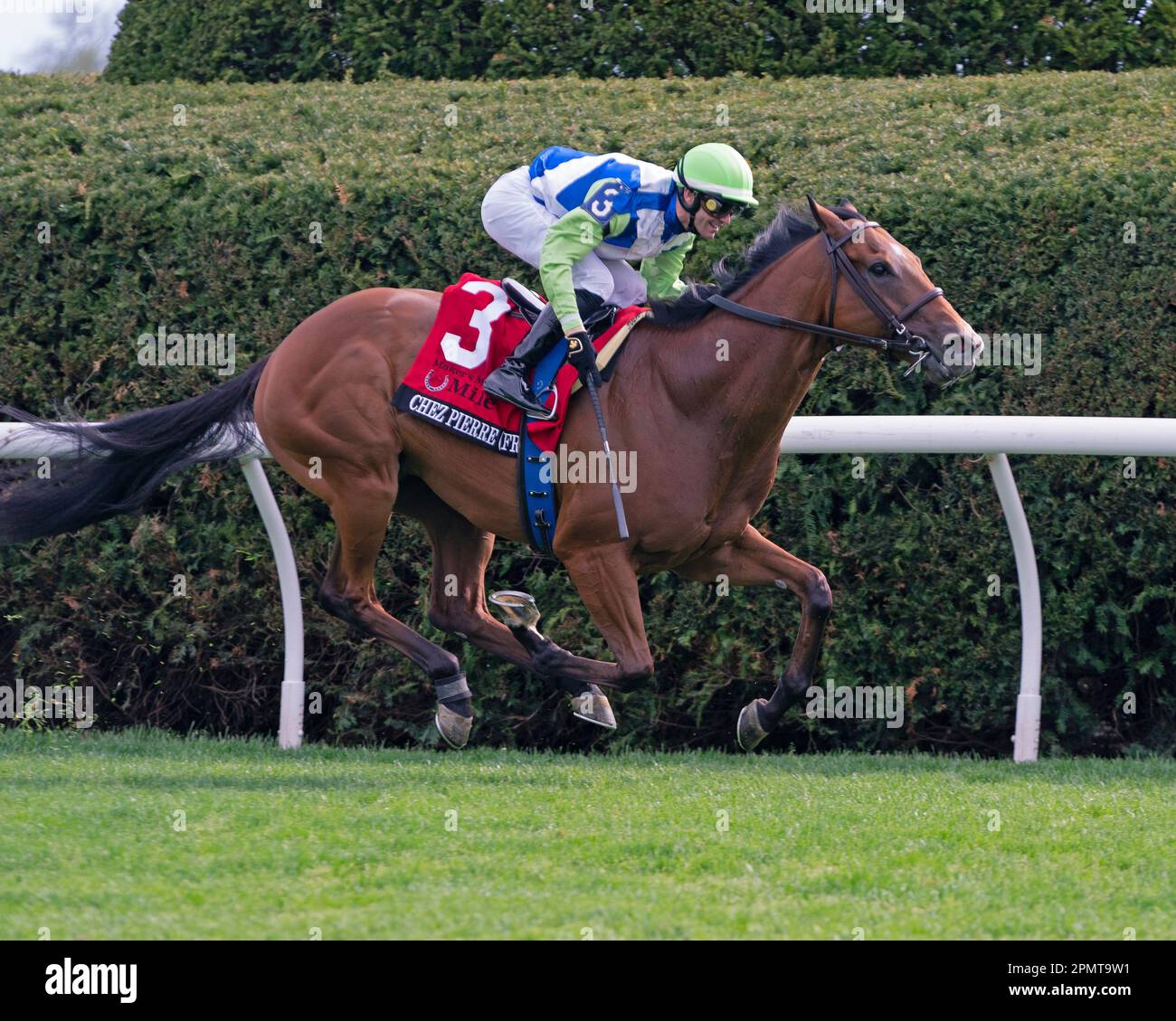 April 13, 2024, Lexington, Kentucky, USA: Chez Pierre (FR) (3) ridden ...