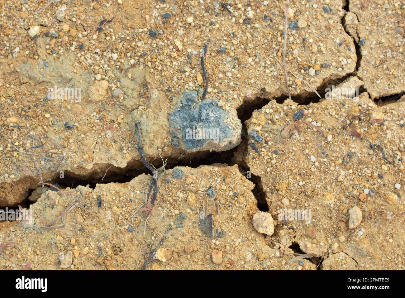Infrared image of the earth surface soil crack due to the drought Stock ...