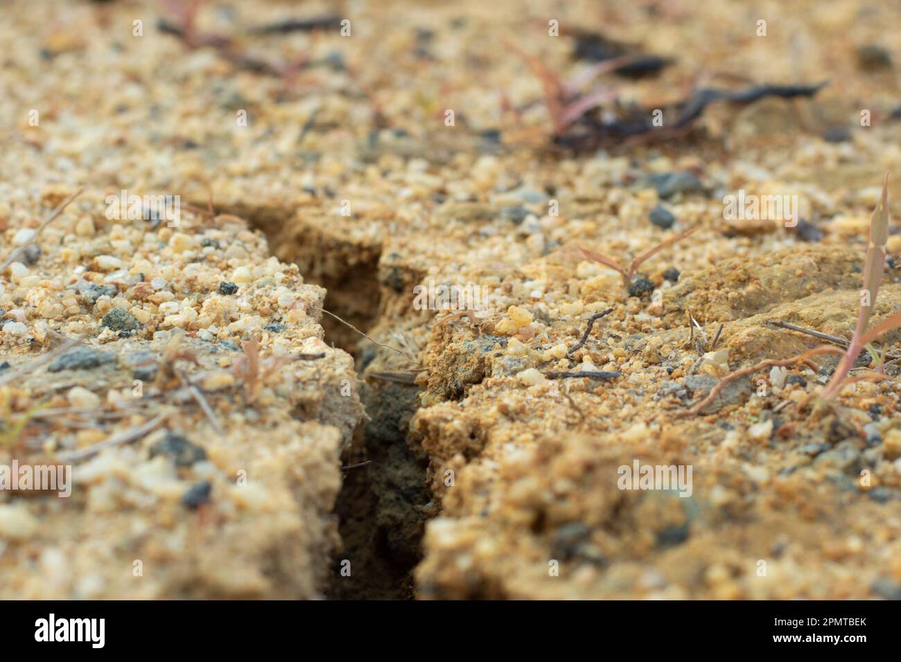 Infrared image of the earth surface soil crack due to the drought Stock ...