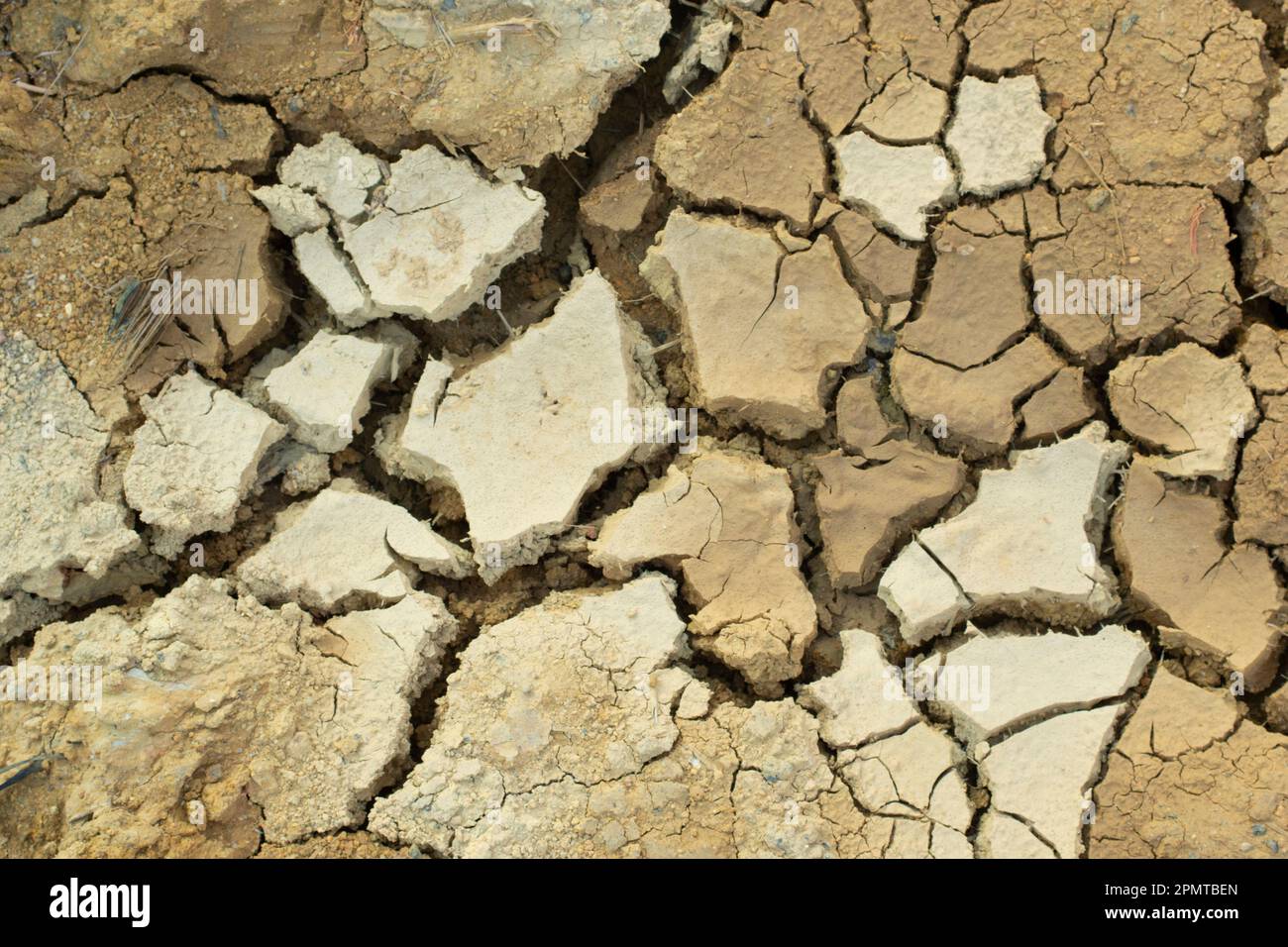 Infrared image of the earth surface soil crack due to the drought Stock ...