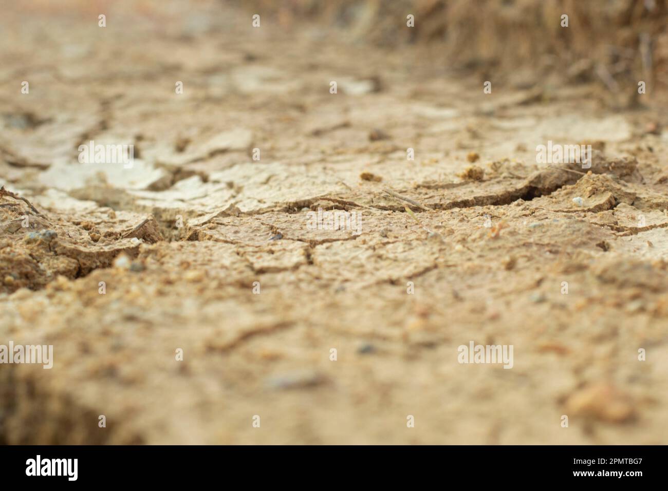 Infrared image of the earth surface soil crack due to the drought Stock ...