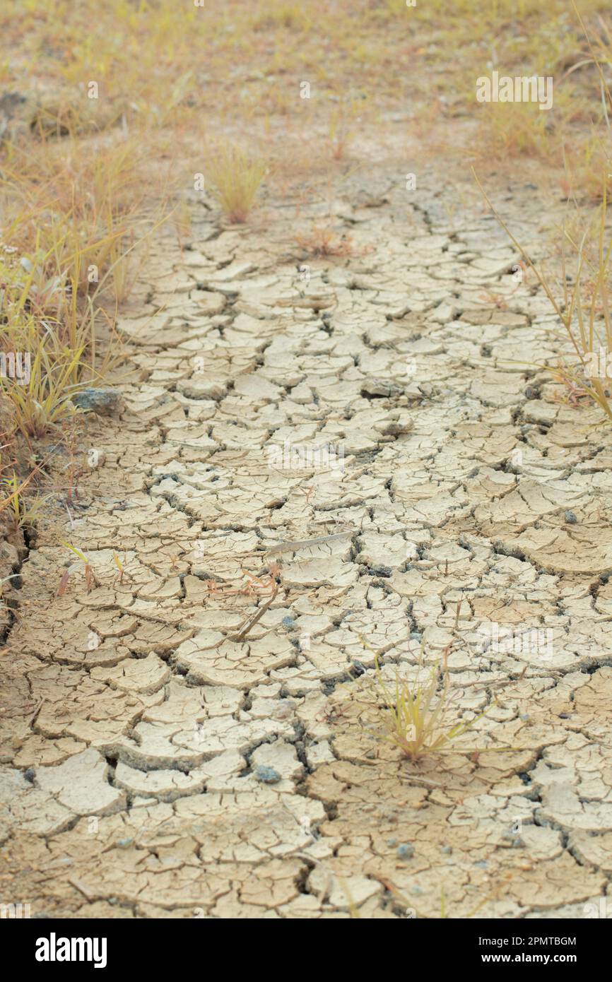 Infrared image of the earth surface soil crack due to the drought Stock ...