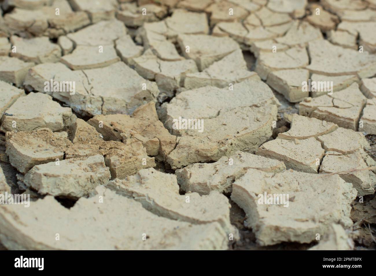 Infrared image of the earth surface soil crack due to the drought Stock ...