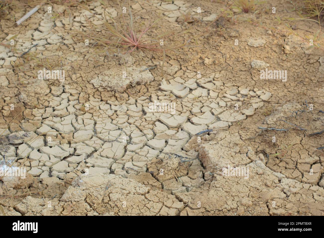 Infrared image of the earth surface soil crack due to the drought Stock ...