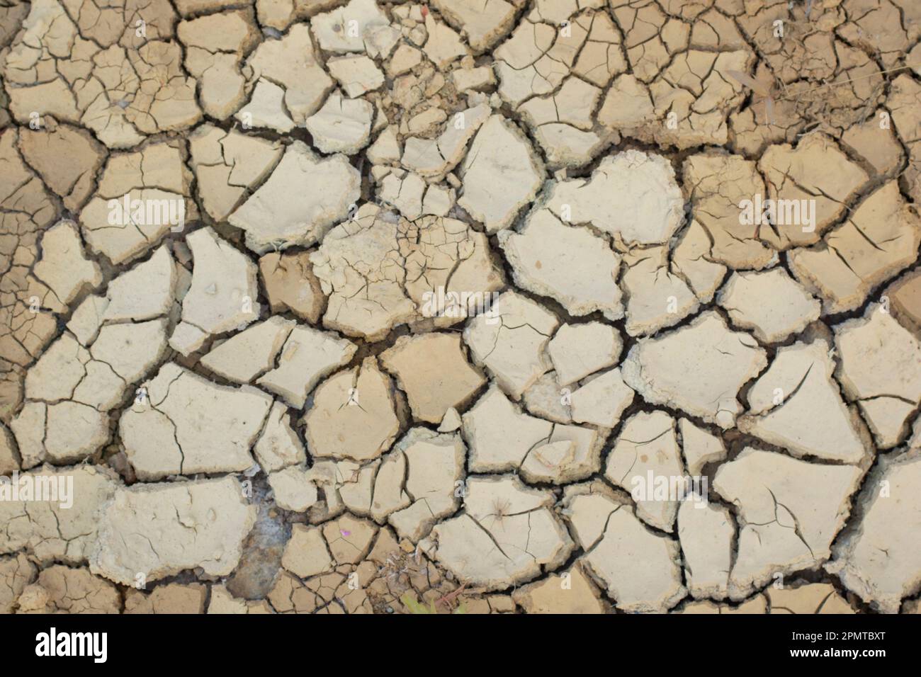 Infrared image of the earth surface soil crack due to the drought Stock ...
