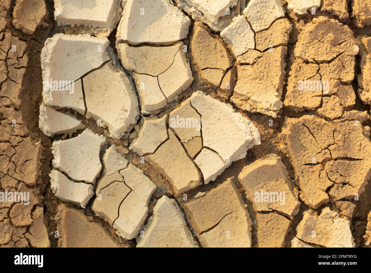 Infrared image of the earth surface soil crack due to the drought Stock ...